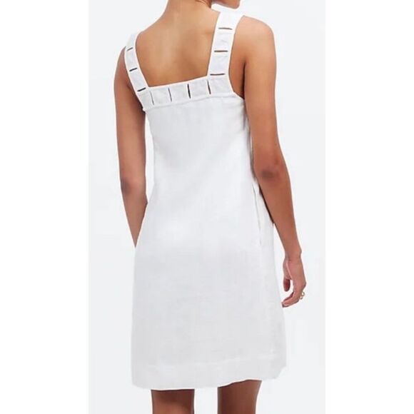 Madewell Georgia Embroidered Tank Mini Dress in Linen Size 6‎ (Q18) - Picture 2 of 13